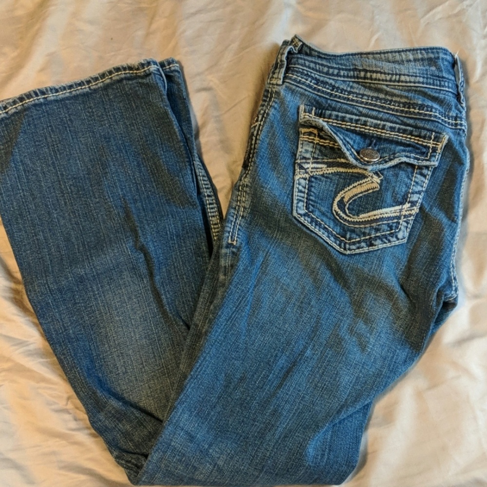 Silver jeans